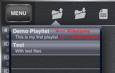 Managing files of playlists